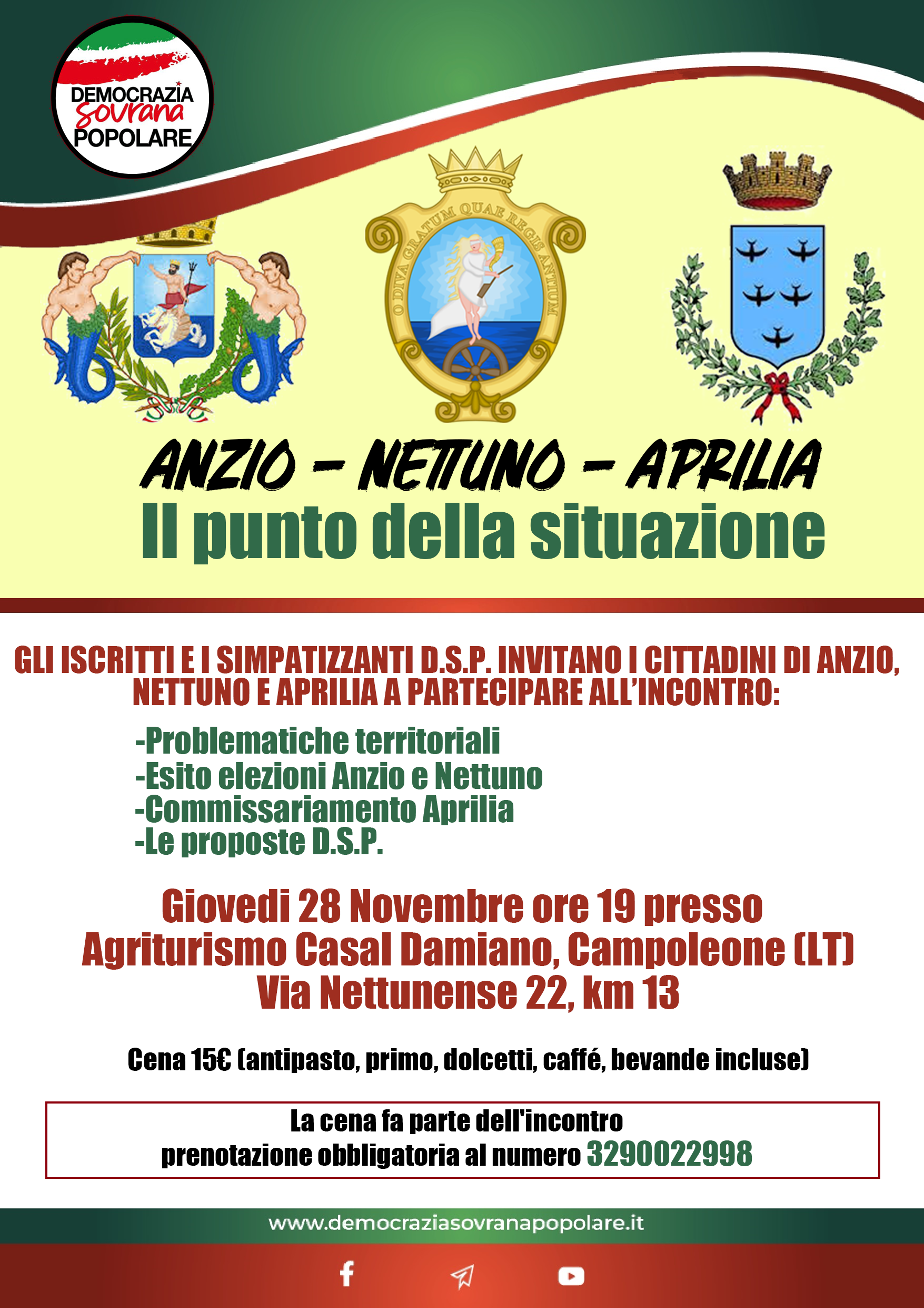 Problematiche territoriali dei Comuni commissariati di Anzio, Nettuno e Aprilia