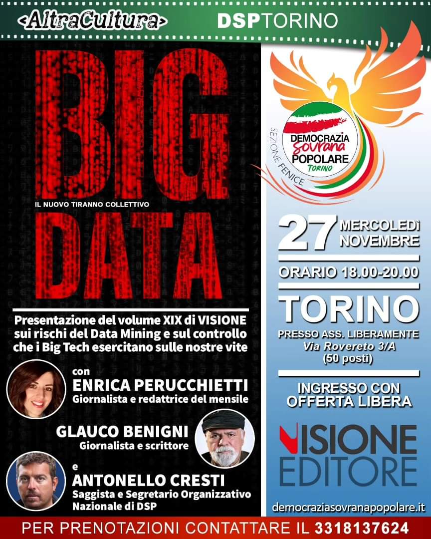 BIG DATA - Il nuovo tiranno collettivo